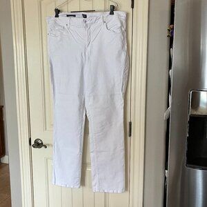 Not Your Daughter's Jeans Marilyn straight leg white jeans